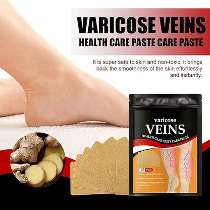 Varicose Vein Patches | Herbal Therapy for Swelling, Fatigue | 12 PCS