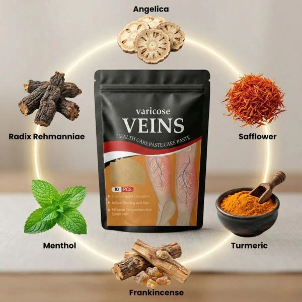 Varicose Vein Patches | Herbal Therapy for Swelling, Fatigue | 12 PCS