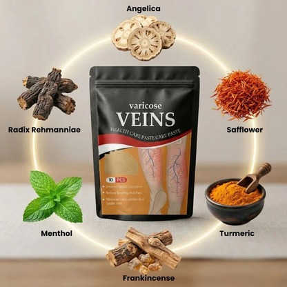 Varicose Vein Patches | Herbal Therapy for Swelling, Fatigue | 12 PCS